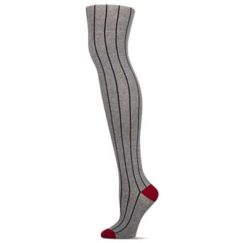 Women's Cozy Cotton Blend "Hot Pinstripe" Sweater Tights