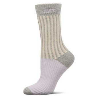 Women's Inspirations Embroidered Cuff Crew Socks