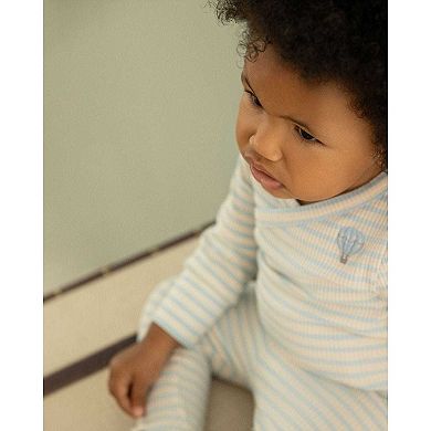 2 Piece Baby and Toddler "Hot Air Balloon" Striped Modal Blend Bodysuit Set