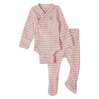 2 pc Baby and Toddler "Hot Air Balloon" Striped Modal Blend Bodysuit Set