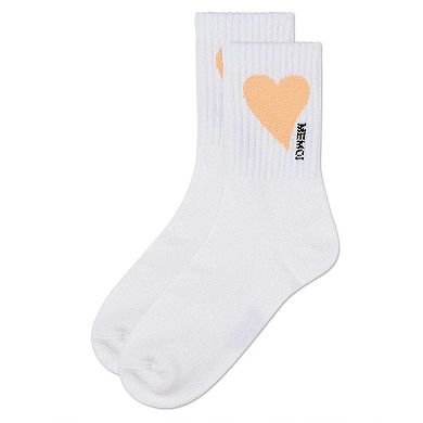 Girls' Single Heart Logo Crew Socks