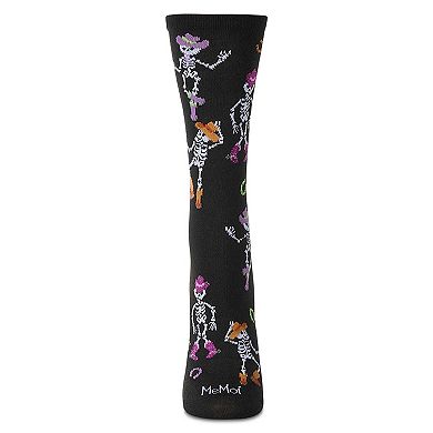 Women's "Howdy Skeletons" Halloween Holiday Novelty Crew Sock