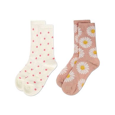 Women's 2 Pair Pack Cashmere Blend Crew Socks