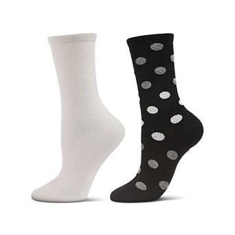 Women's 2 Pair Pack Cashmere Blend Crew Socks