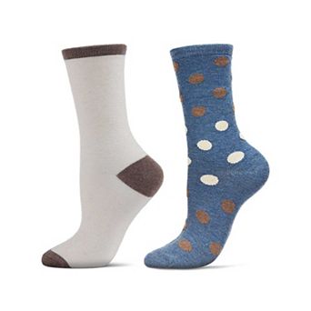 Women's 2 Pair Pack Cashmere Blend Crew Socks