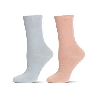 Women's 2 Pair Pack Cashmere Blend Crew Socks