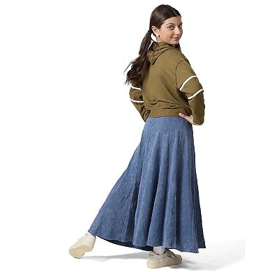 Girls Sporty C Camp Patch Zippered Hoodie