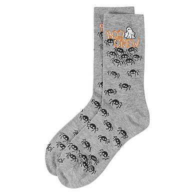 Women's "Boo Crew" Halloween Holiday Novelty Crew Sock