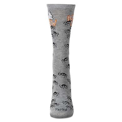 Women's "Boo Crew" Halloween Holiday Novelty Crew Sock