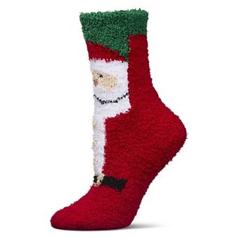 Women's Santa Mistle Toes Cozy Crew Socks