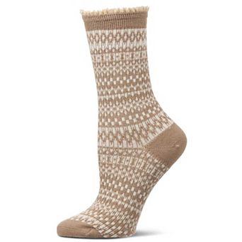 Women's "Pattern Metrics" Cotton Rich Crew Sock