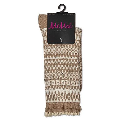 Women's "Pattern Metrics" Cotton Rich Crew Sock