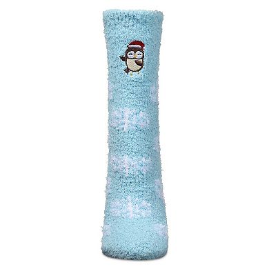 Women's Owl Mistletoe Cozy Crew Socks