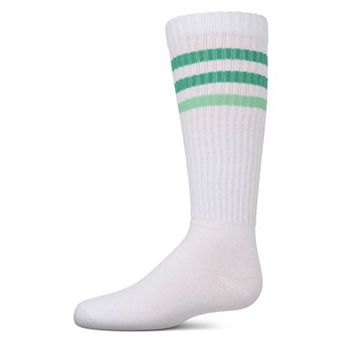Girls' TwoTone Varsity Stripe Knee High Socks