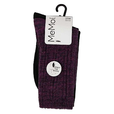 Women's 2 Pair Pack Waterfall Crew Socks