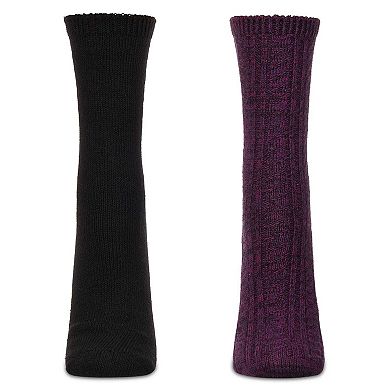 Women's 2 Pair Pack Waterfall Crew Socks
