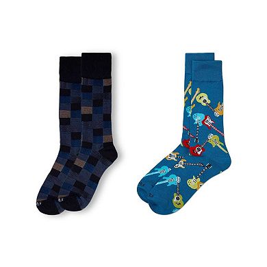 2 Pair Men Novelty Socks