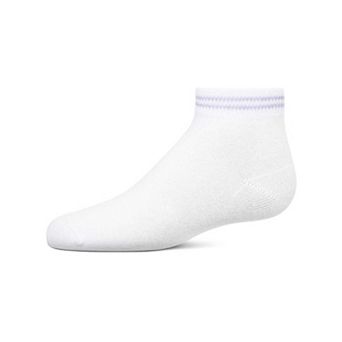 Girls' Ziggy Double Ring Cotton Blend Anklet Sock