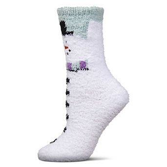 Women's Snowman Mistle Toes Cozy Crew Socks