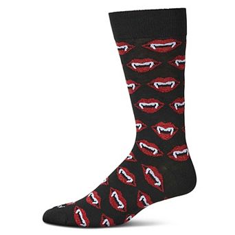 Men's "Vampire Bites" Halloween Holiday Novelty Crew Sock