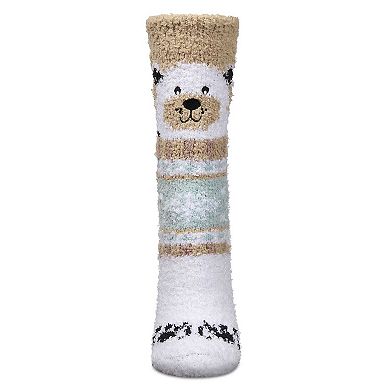 Women's Polar Bear Mistle Toes Cozy Crew Socks