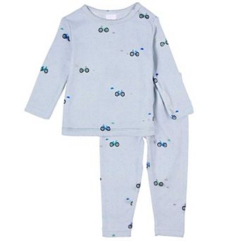 2 pc Boys Pointelle "Living The Bike Life" Pajama Set