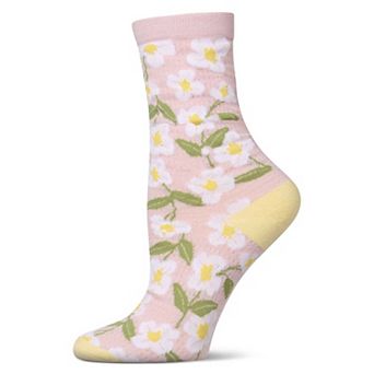 Women's Daisy Pointelle Crew Socks
