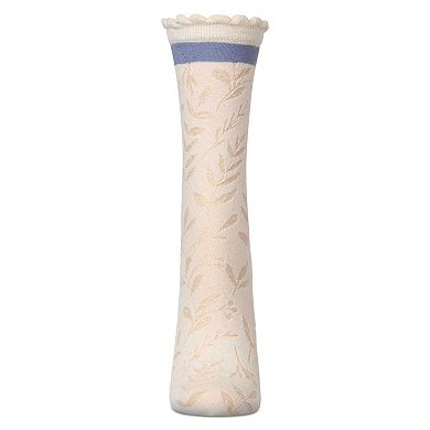 Women's Fern Leaf Crew Socks