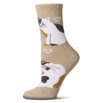 Women's Cat Themed SuperSoft Cozy Crew Sock