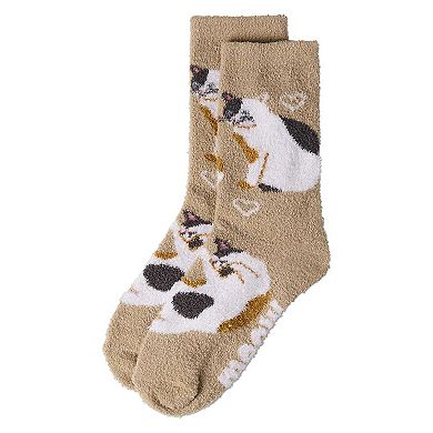 Women's Cat Themed SuperSoft Cozy Crew Sock