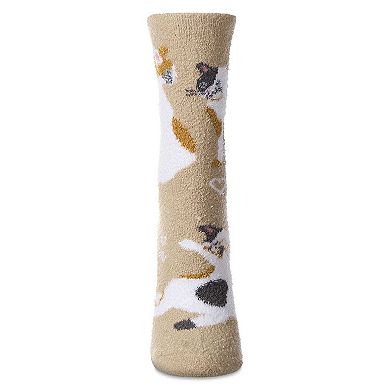 Women's Cat Themed SuperSoft Cozy Crew Sock