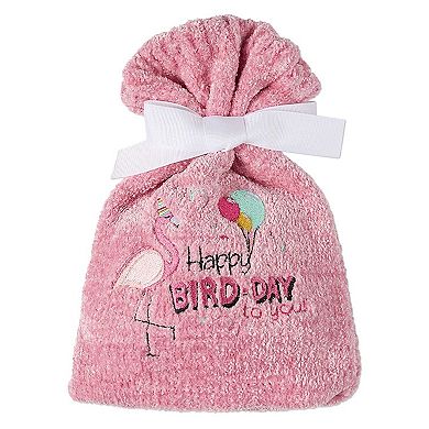 Women's "Happy Bird-Day" Cozy Sock & Gift Bag Set
