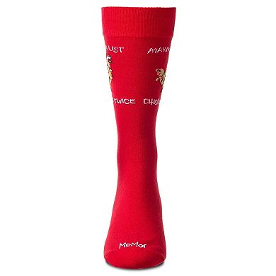 Men's "Chicken It Twice" Christmas Holiday Novelty Crew Socks
