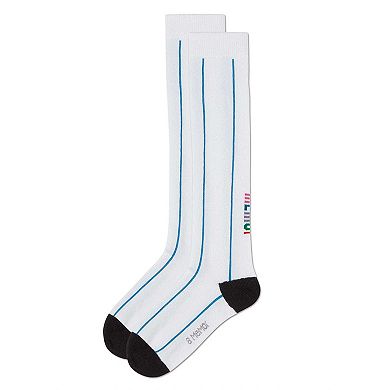 Girls' Single Heart Logo Knee High Socks