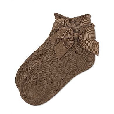 Girls Pointelle Soft Stretch Cotton Anklet Socks