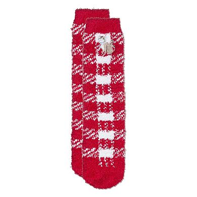 Women's Cat Mistle Toes Cozy Crew Socks