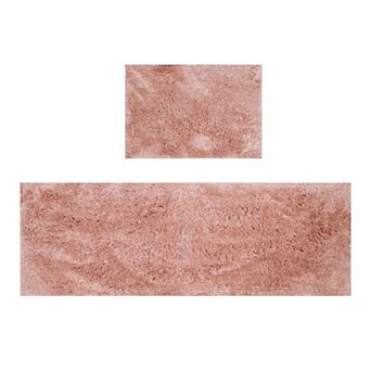 Grandeur Bathroom Rugs Sets Plush Bath Mat Set Quick-Dry with TPR Backing, Absorbent, Washable