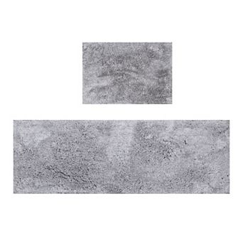 Grandeur Bathroom Rugs Sets Plush Bath Mat Set Quick-Dry with TPR Backing, Absorbent, Washable