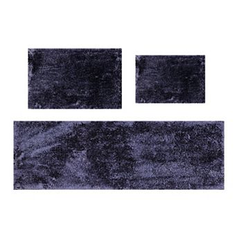 Grandeur Bathroom Rugs Sets Plush Bath Mat Set Quick-Dry with TPR Backing, Absorbent, Washable