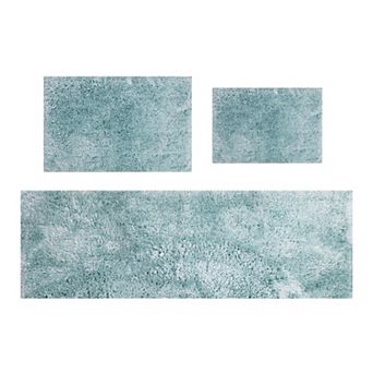 Grandeur Bathroom Rugs Sets Plush Bath Mat Set Quick-Dry with TPR Backing, Absorbent, Washable