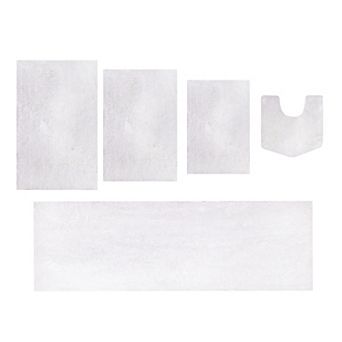 Grandeur Bathroom Rugs Sets Plush Bath Mat Set Quick-Dry with TPR Backing, Absorbent, Washable