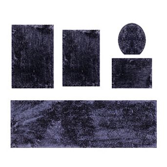 Luxury Bathroom Rugs Sets Plush Bath Mat Set Quick-Dry with TPR Backing, Absorbent, Washable