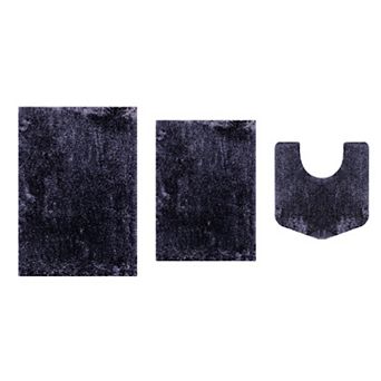 Royal Bathroom Rugs Sets Plush Bath Mat Set Quick-Dry with TPR Backing, Absorbent, Washable