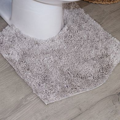 Element Soft Microfiber Toilet Rug U-Shaped, Non-Slip, Machine Washable, Plush Bathroom Mat, 20x20