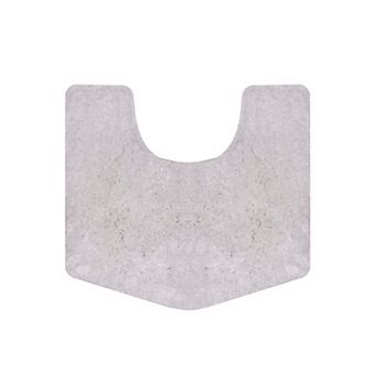 Element Soft Microfiber Toilet Rug U-Shaped, Non-Slip, Machine Washable, Plush Bathroom Mat, 20x20