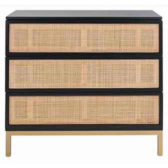 Safavieh Zadie 3-Drawer Rattan Chest