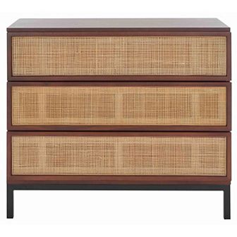 Safavieh Zadie 3-Drawer Rattan Chest