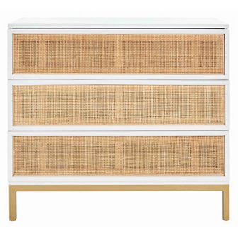 Safavieh Zadie 3-Drawer Rattan Chest