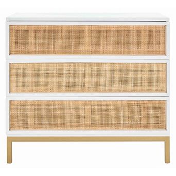 Safavieh Zadie 3-Drawer Rattan Chest