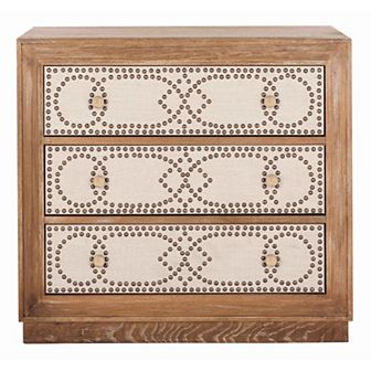 Safavieh Kenta 3-Drawer Chest with Decorative Nailhead Trim
